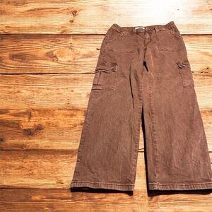 Womens Vervet 13/31 Reddish Brown Cargo Jeans